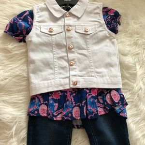 Limited too vest and jean outfit